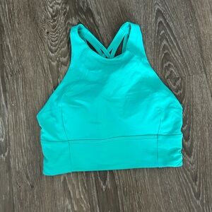 Women's high neck lululemon Turquoise Sports Bra